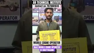 Mobile Crane Operator Training #mobilecraneoperator #mobilecranetrainingcentre #training #institute