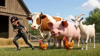 Night Mystery on Old MacDonald&rsquo;s Farm 🌙🚚 | Clever Cat Stops the Thief 🐾🚨