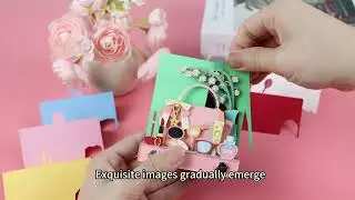 Omoshiori Block#3D Notepad#Makeup Bag#3D Memo Pad#Cute Note Paper#3D Note Block#Desktop Decor#Gift