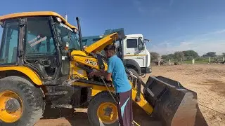 JCB 3DX Backhoe And Tata 3525 TK Truck For Washing | Jcb video ?