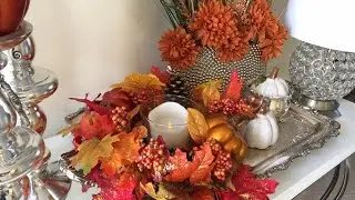 Dollar Tree Traditional Fall Floral Centerpiece
