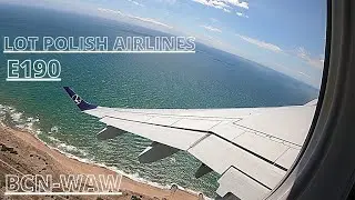 LOT Polish Airlines Embraer E190 Barcelona to Warsaw