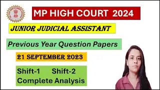 MP HIGH COURT JUNIOR JUDICIAL ASSISTANT PREVIOUS YEAR QUESTION PAPER,MPHCJJA OLD PAPER@my_notes2475