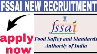 new job vacancy 2021 | new recruitment FSSAI 2021 || FSSAI new jobs 2021 ||