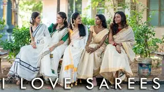 Onam Saree Look for Office and College | Namasya Kerala Saree Collections - I Love Sarees #shorts
