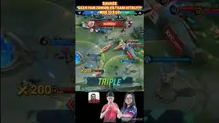 SAVAGE ‼️TEAM VITALITY VS GEEK FAM JUNIOR MDL ID S10#shorts#mlbb#trending#mdlids10#short#fyp