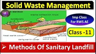 || CLASS -11 || SWM || METHODS OF SANITARY LANDFILL ||