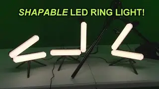Shapable/Hexagon Selfie Ring Light Novamos 7' Tripod Stand 3200-7000k Color Temperature  REVIEW