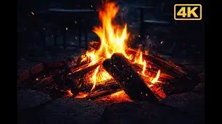 🔥 4k Crackling fire Sound Fireplace Sounds for sleeping - Fireplace Background - ASMR Fire
