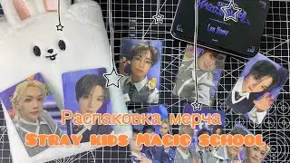 Распаковка мерча Stray kids 4th Fanmeeting SKZ’s Magic School⭐️ #kpop #straykids #skz #kpopphotocard