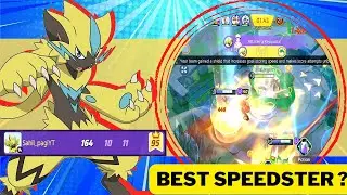 Zeraora best speedster ? discharge build Pokemon Unite easy 70k damage