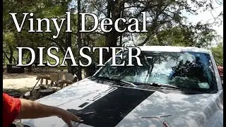 Vinyl DECAL DISASTER! How to ruin an F150 truck. Really, what did I do?