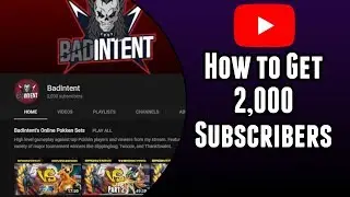 How to get 2,000 Subscribers