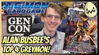 Digimon Card Game: Gen Con Regionals! Alan Busbee's Top 4 Greymon!