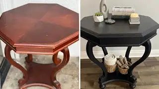 End table makeover restoration