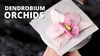 How to pipe buttercream dendrobium orchids  [ Cake Decorating For Beginners ]