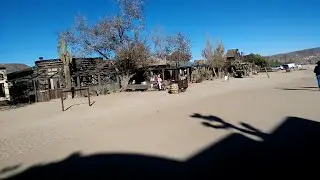 A walking tour of Pioneertown an active western film movie set near Joshua Tree National Park