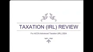 Taxation Review Session 2 Part 1