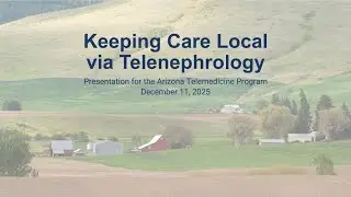 Keeping Care Local via Telenephrology