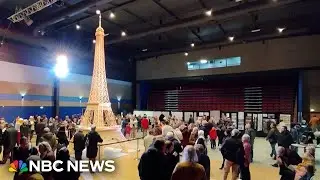 Eiffel Tower model made from matchsticks will enter the record books