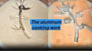 The Artwork: Molten Aluminum on Sand#shorts #art #metal #satisfying #amazing #asmr #experiment