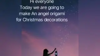 Origami Angel Christmas decoration