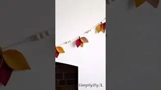 DIY AUTUMN FELT GARLAND #shorts  #diyhomedecor #craft #feltcrafts #autumncrafts #diygarland
