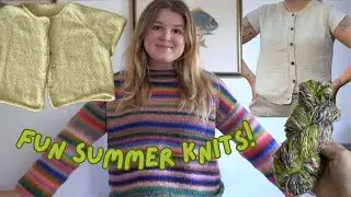what I knit in june: cloud sweater, sabai top, scrap yarn projects + more