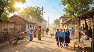 Unseen Bihar Village Morning 🌄 | Bike Riding Through Rural India | Real Village Life Vlog 🏍️