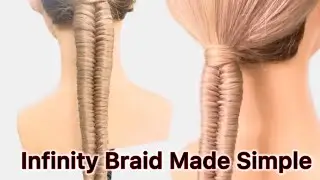 Infinity Braid Made Easy ✨ Step-by-Step Cute Hairstyle for Beginners