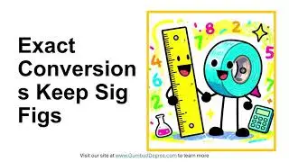 Do exact conversion factors affect sig figs?