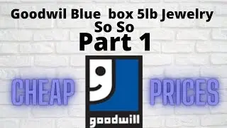 Goodwill Blue Box 5lb Jewelry Unboxing. Not a great box.  Cheap Prices