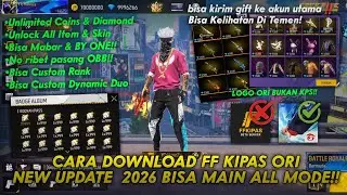 CARA DOWNLOAD FF KIPAS ORI DI ANDROID TERBARU 2026‼️NO ROOT 100% WORK🔥 CARA LOGIN FF KIPAS ORI 2026🔥