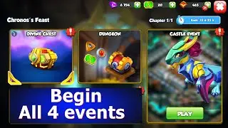 Begin March 2025 Mini divine event  Divine, castle, starfall, Runner and Primal event  DML