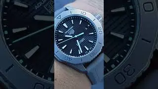 Ремешок TAG Heuer Aquaracer Solargraph Titanium & StrapsCo Grey Silicone