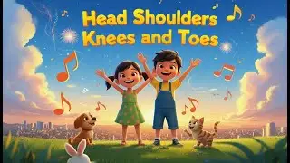 Head, Shoulders, Knees, and Toes | Christian Kids Cartoon Song in 3D