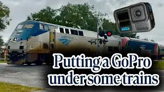 Putting a GoPro under some trains in Plant city and Auburndale, Florida