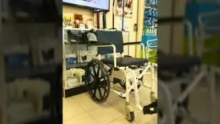 Invacare Rehab Shower Commode Chair with Footrest