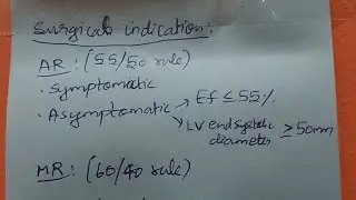 Surgical indication in AR and MR