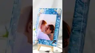 Ocean Resin Frame， #heyclear #BeachMemories #lovestory  #handmadeart  #resinart  #resinframes