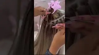 Applicazione extension capelli con il metodo tessitura😍 #extensioncapelliveri #hair #extension