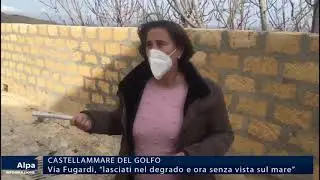 Castellammare del Golfo,  muro a ‘Case nuove’. Residenti protestano