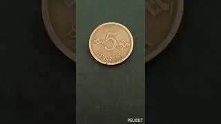 Монета Финляндии 5 пенни 1973 г. 5 pennia 1963 - 1977. Suomen Tasavalta.