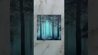 foggy forest 🌲🖤🌫️ #art #painting #artwork #artist #shorts