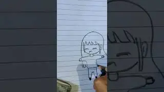how to draw a cute crying girl/ easy pencil drawing tutorial for beginners/#shorts /#art /#viral