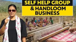 Handloom business via Self Help Group 👌