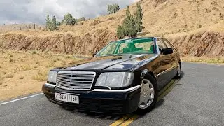 🚗 تجربة Mercedes-Benz S600 W140 في BeamNG Drive | اختبار المحرك وحوادث سيارات واقعية وخطيرة 🔥