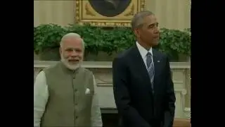 PM Modi and President of United States Barack Obama at the Joint Press Statement in Washington