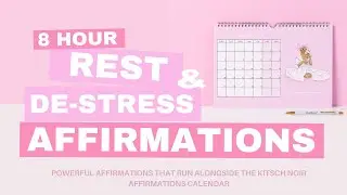 Rest & De-stress Affirmations (8 HR LOOP) | Fall asleep to | Listen & repeat daily