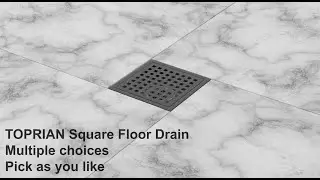How To Install TOPRIAN Square Shower Drain